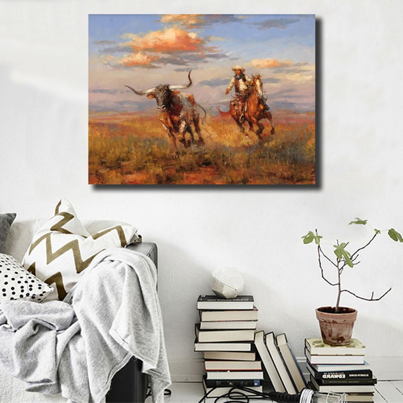 2020 Andy Thomas Western Cowboy Hd Wall Art Canvas Posters Prints