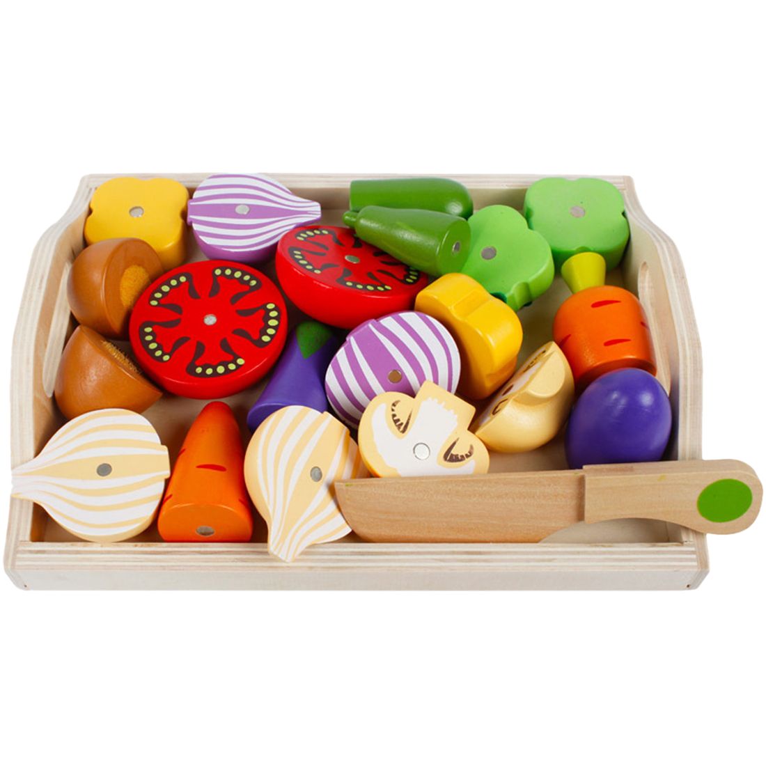 wooden fruit and vegetable toys