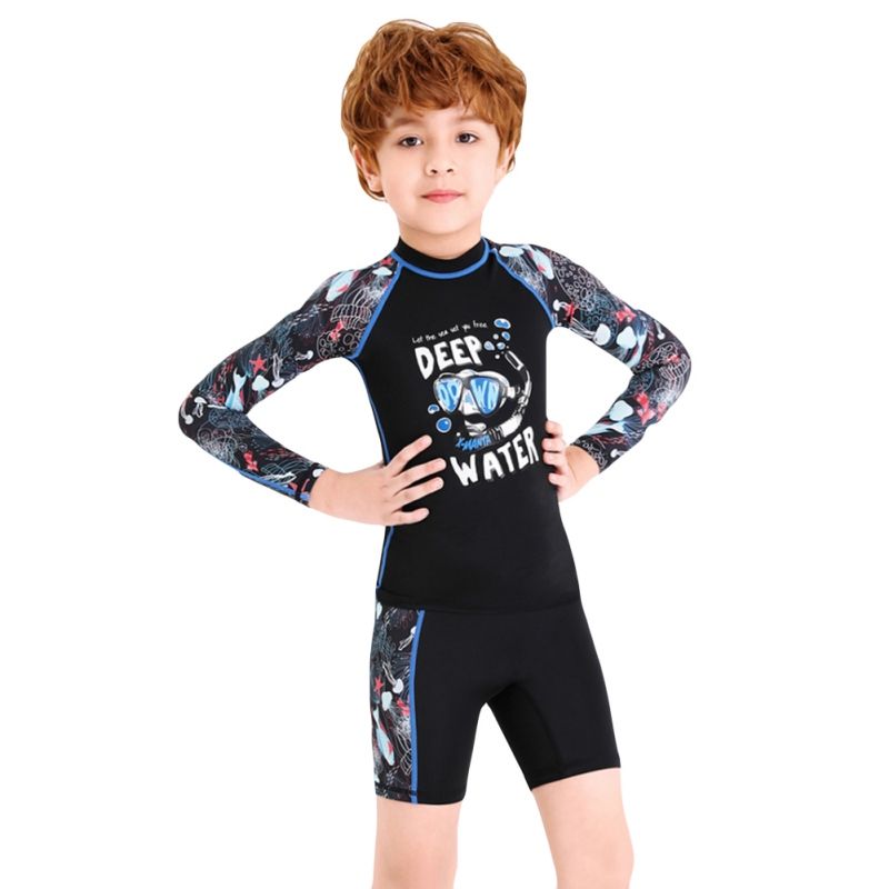 long sleeve boy swimsuit