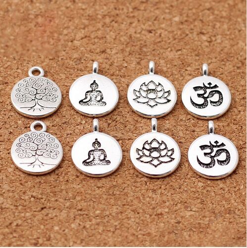 Árbol de la vida conector Tibetano Plata Encantos Paquete de 20