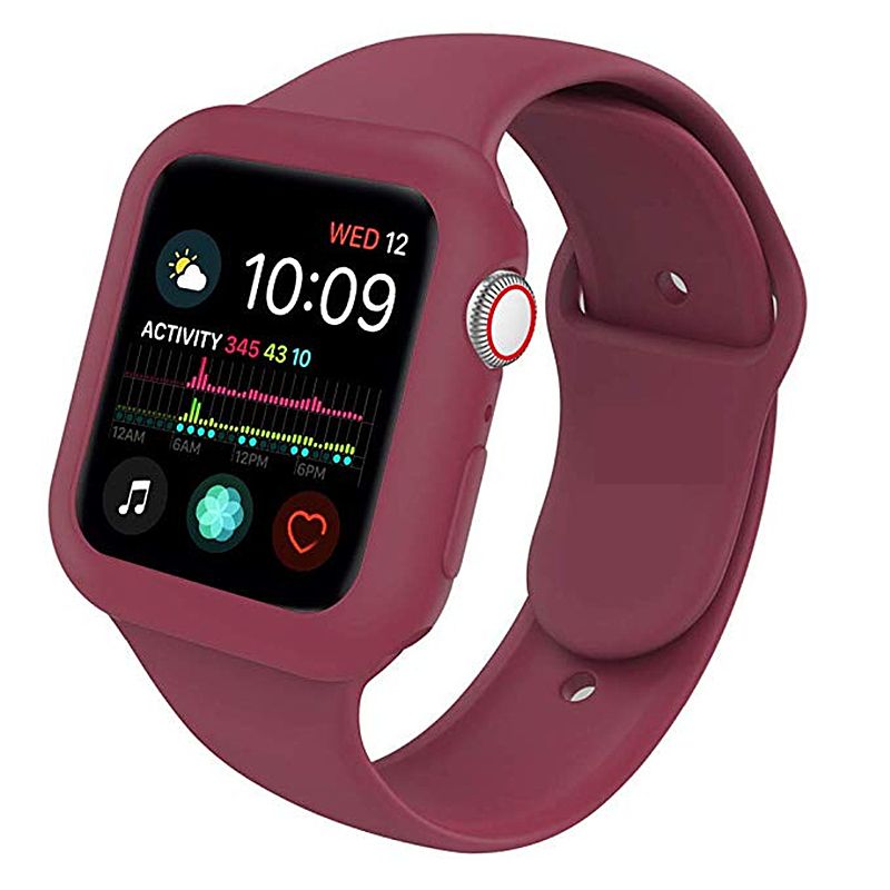 Wholesale For Apple Watch 4 Band With Case 44mm 40mm Silicone Sport Strap With Shock Proof Case Bands For Iwatch Series 4 Bracelet Watch Bands Timex Watch Bands From Tengdingring 14 44 Dhgate Com