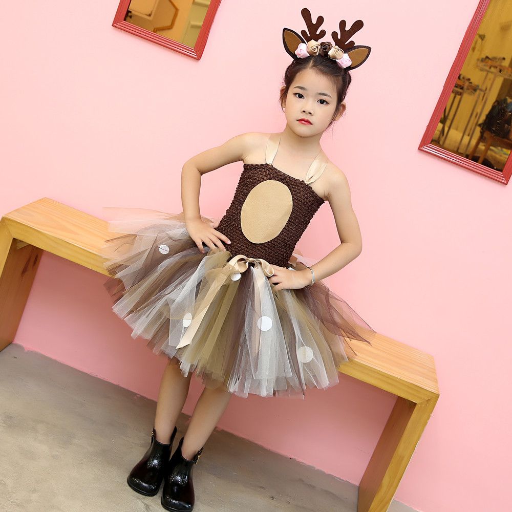 girls reindeer costume