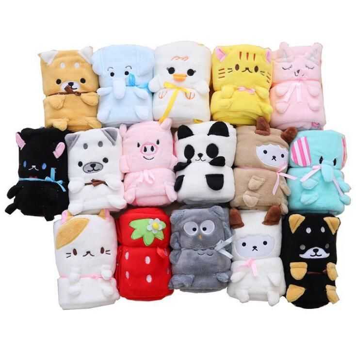 Coral Velvet Blanket Foldable Cartoon Animal Shape Blanketry For Children Adults Office Afternoon Nap Blankets Super Comfortable LXL1052 Coral Velvet Blanket Foldable Cartoon Animal Shape Blanketry For Children Adults Office Afternoon Nap Blankets Super Comfortable LXL1052