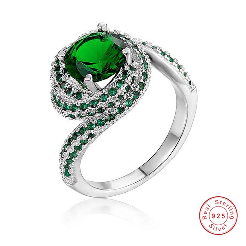 Luxury 3 Carat Round SONA Diamond CZ Engagement Ring In Real Solid 925