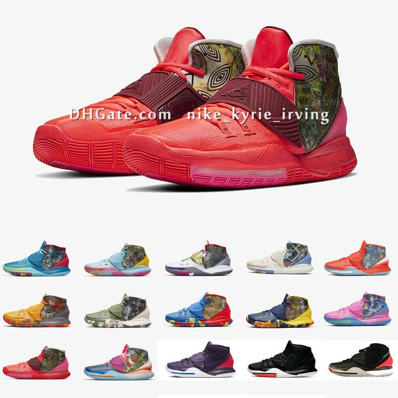 Compra Zapatos Kyrie 6 VI Basketbal De Precalentamiento Irving 6s Los  Zapatos Deportivos Para Niños Mujeres Niños Niñas Niños 11 Ciudades Ciudad  Con El Tamaño De La Caja Original US4 12 K11