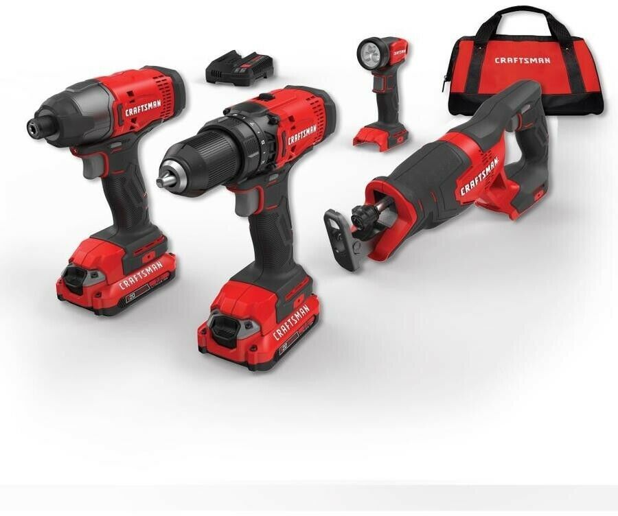 2020 New Craftsman 20v Max Power Tool Set 4 Tools 2 Li Ion Battery Charger From Kjgdhirhokehg 52 15 Dhgate Com