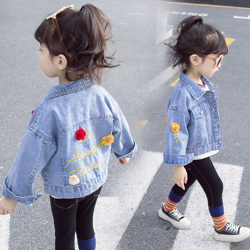 Compra Nueva Marca De Moda Ropa Para Niños Ropa Bordada Para Bebés Tops  Niñas Deportes Al Aire Libre Outwear Recién Nacido Chaqueta De Mezclilla  Primavera Y Otoño Ropa Infantil Barato | Entrega