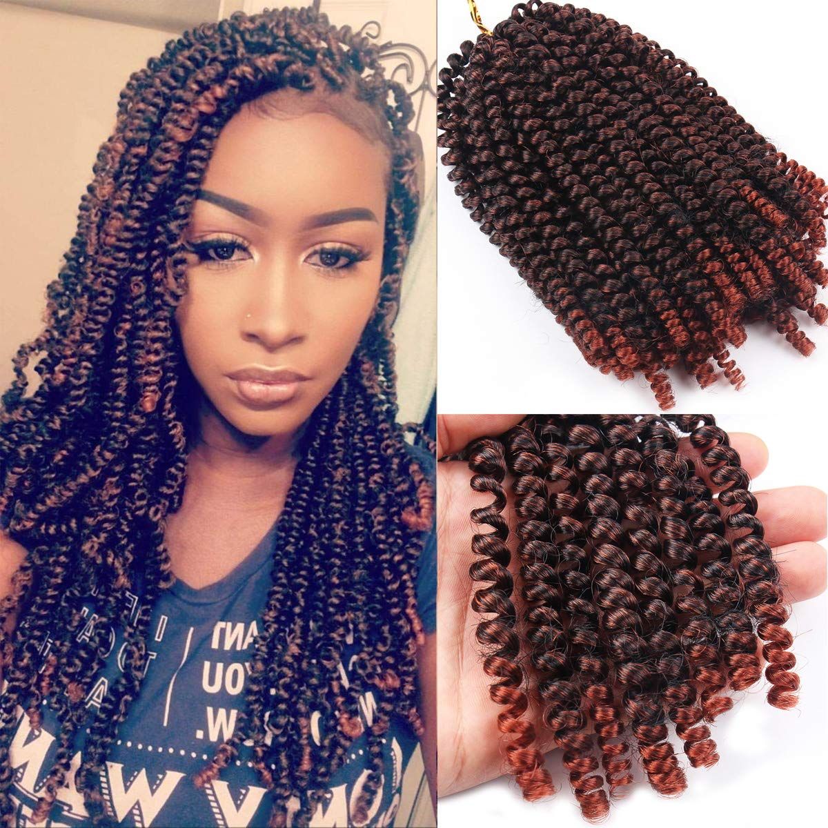 2020 Hot Selling 8 Inch 3packs Spring Twist Hair Braiding