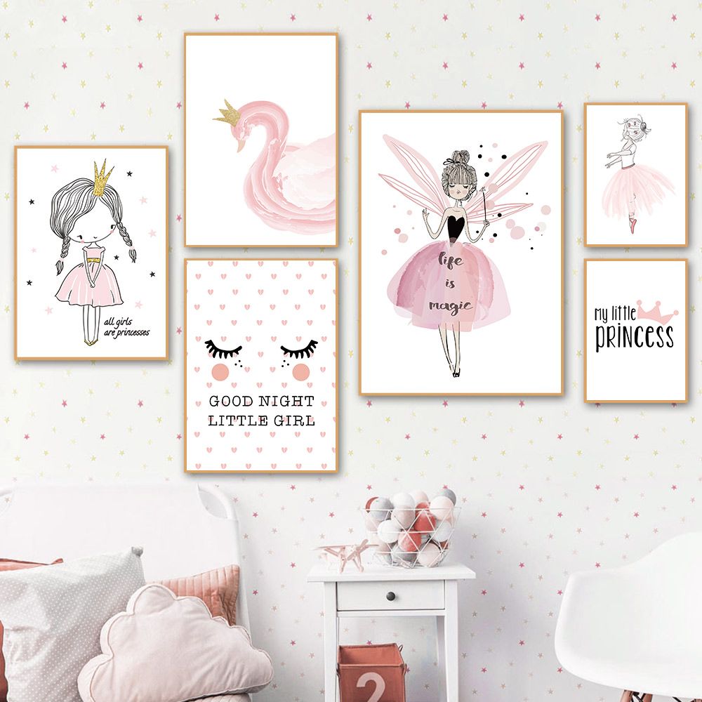 pink baby room decor