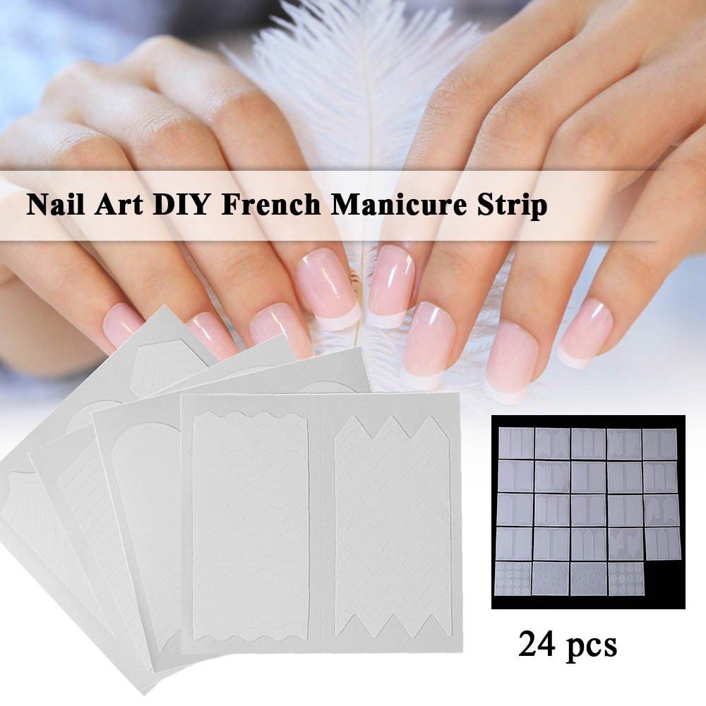 white nail decals