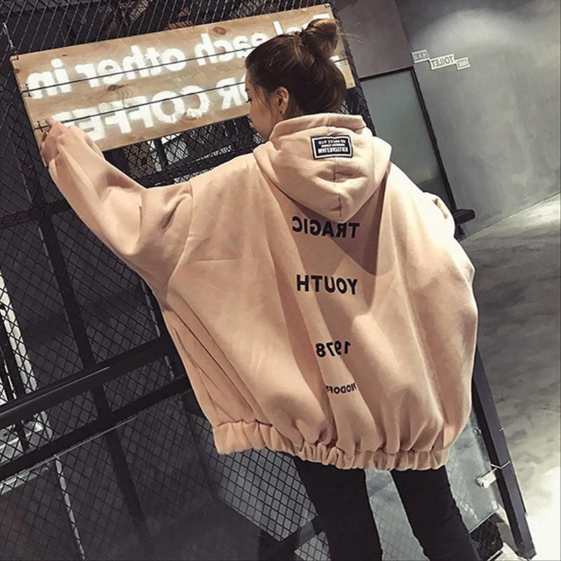 ladies oversized moletom com capuz