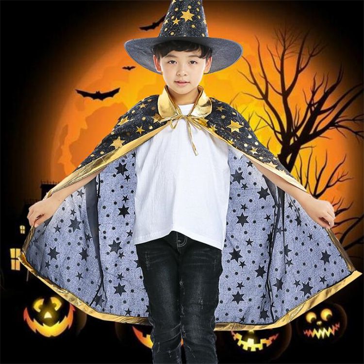 2020 Halloween Costumes Kids Halloween Cape Cloak Hood Cloak Kids