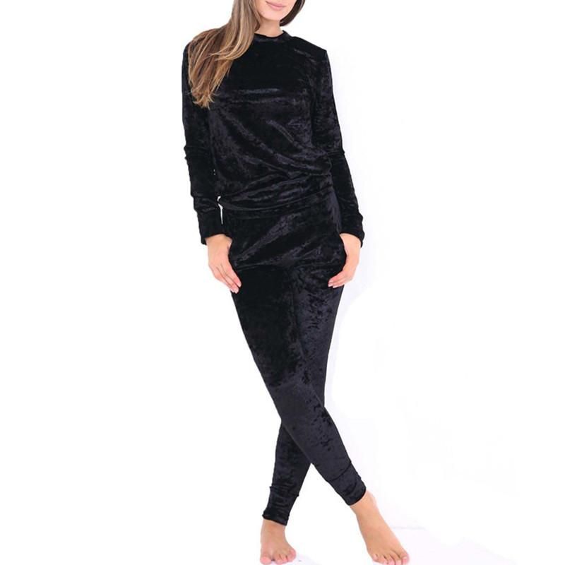 velvet jogging sets for ladies