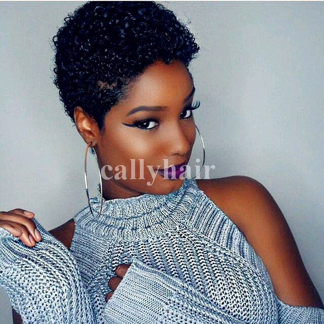 European Hair Cheap Natural Black Short Cut Kinky Curly Afro Curl