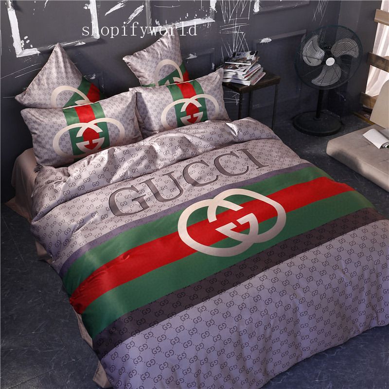 3d Printing Bedding Sets Red And Green Stripe Duvet Cover Sets