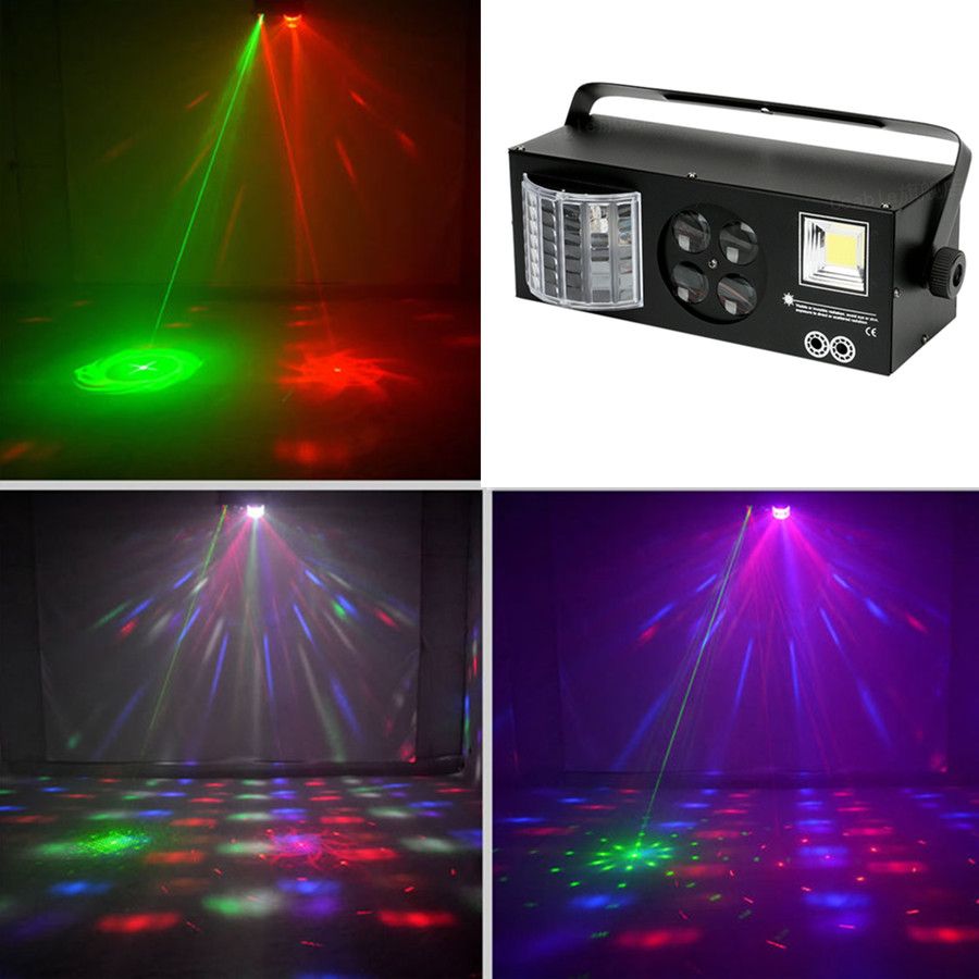 4 In 1 Effect Light Mixed Strobe Par Lamp Disco RGBW LED Crystal Ball