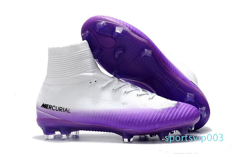 kids purple football cleats