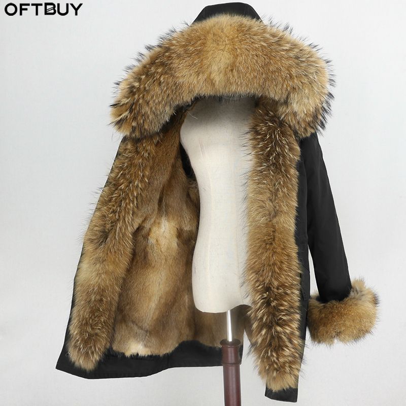 2020 Natural Mink Fur Lining Waterproof Parka Real Fur Coat Winter Jacket Women Raccoon Fur Collar Hood Cuffs Detachable Streetwear Mx191207 From Buyocean02 317 47 Dhgate Com