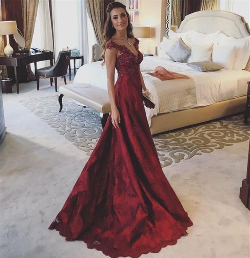 burgundy homecoming dresses 2019