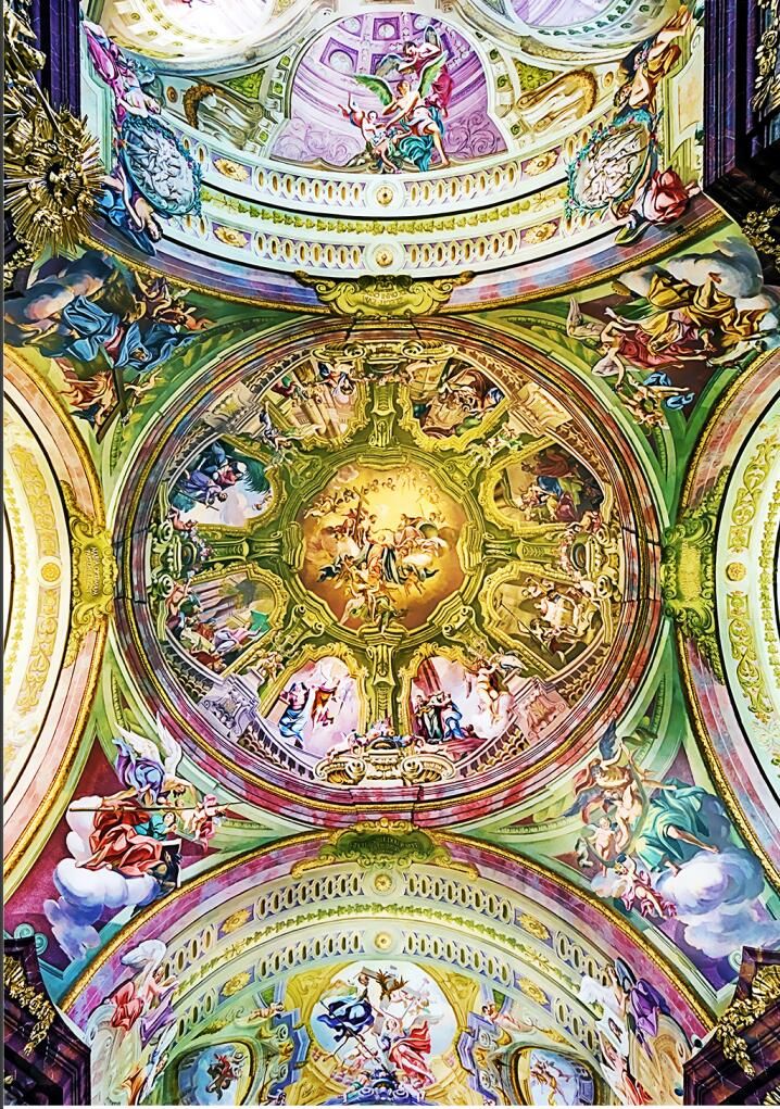 Angel Ceilings Custom Any Size Photo European Church Panorama Oil