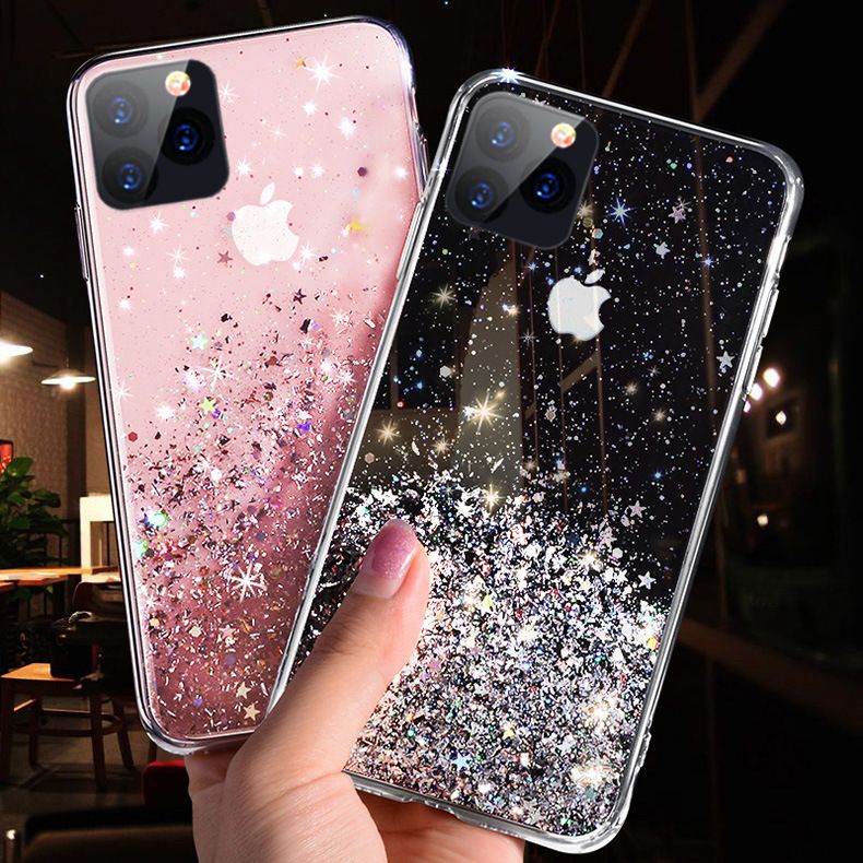 Luxury Liquid Bling Phone Case For Iphone 12 Case Soft Gel Tpu