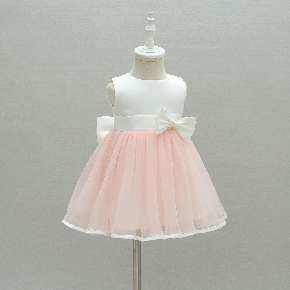 2020 Birthday Baby Girl Dresses 1 Years Old Pink Bow Party Wear Vestido 2019 Toddler Baby Girls Clothes For 0 24 Month Rbf174022 Y19061001 From Qiyuan06 25 03 Dhgate Com