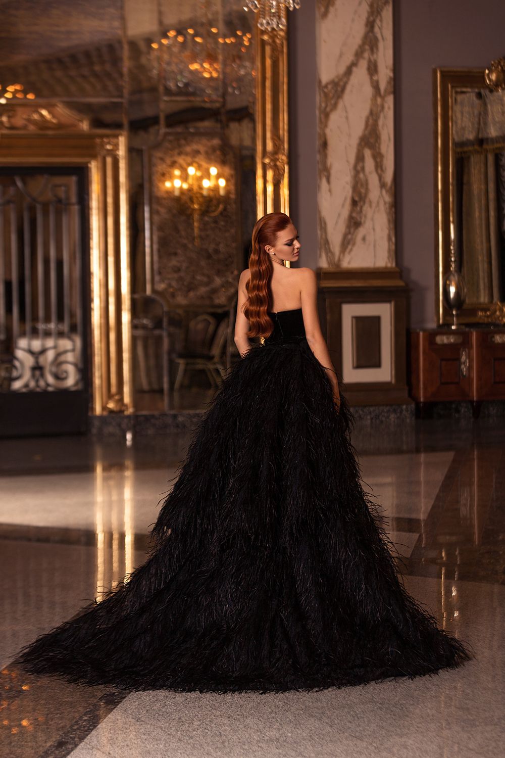 Vintage Robe De Soiree Black Evening 