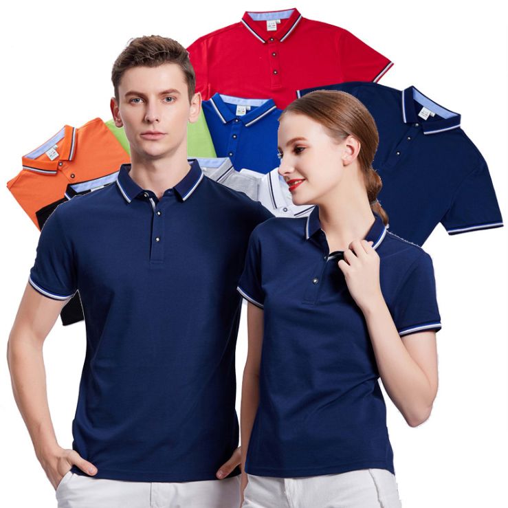 Camisa de polo corta camisetas de verano camisetas personalizadas impresas logotipo de