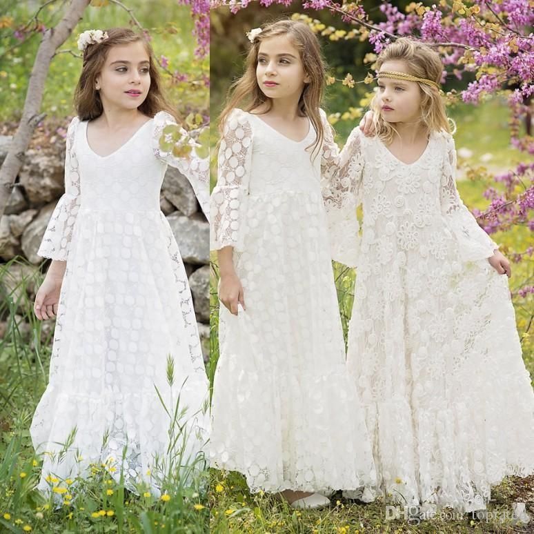 mismatched flower girl dresses