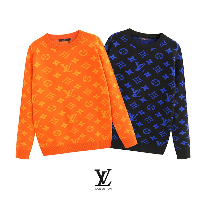 Cashmere sweatshirt Louis Vuitton Orange size S International in Cashmere -  17386880