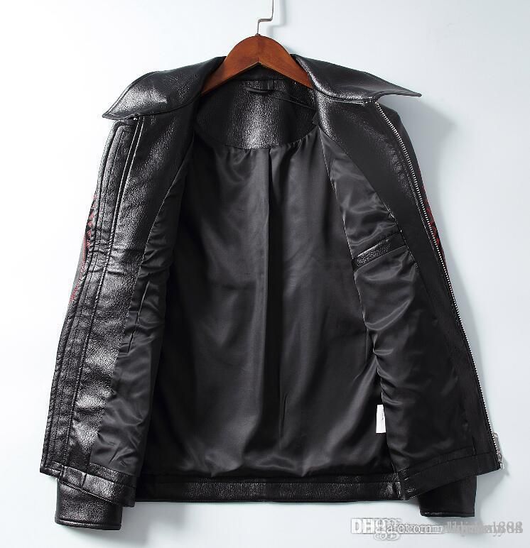 abrigos de cuero de la motocicleta de los NUEVOS hombres de moda chaquetas usadas de