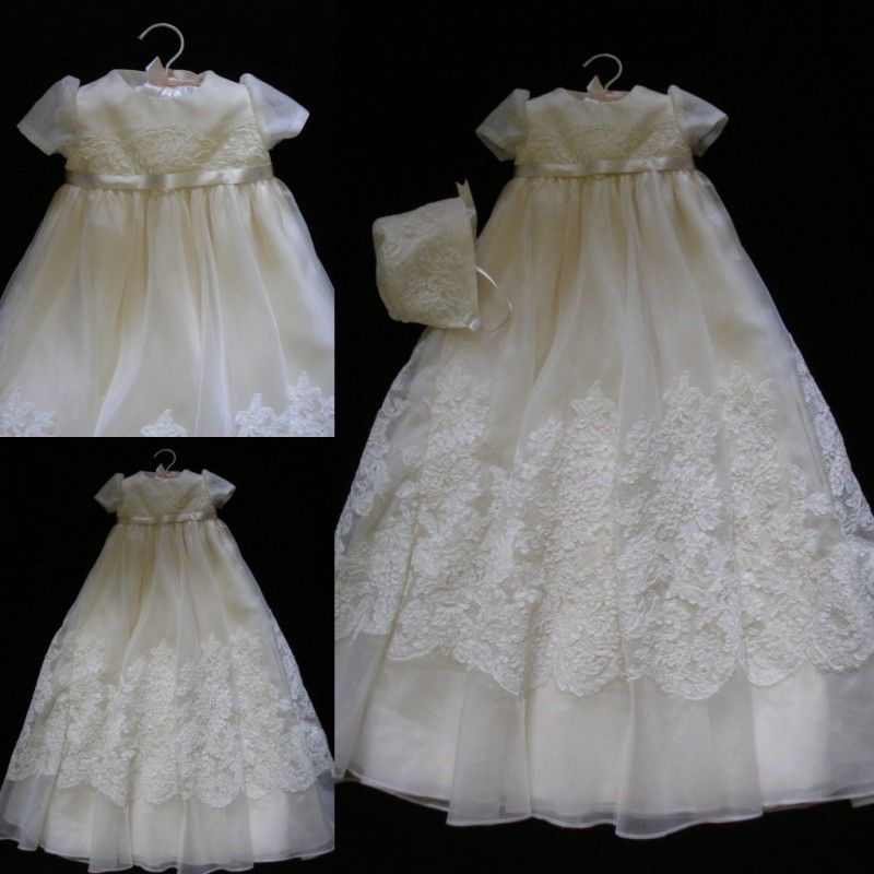 ivory christening dress