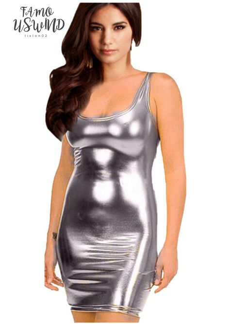 metallic clubwear