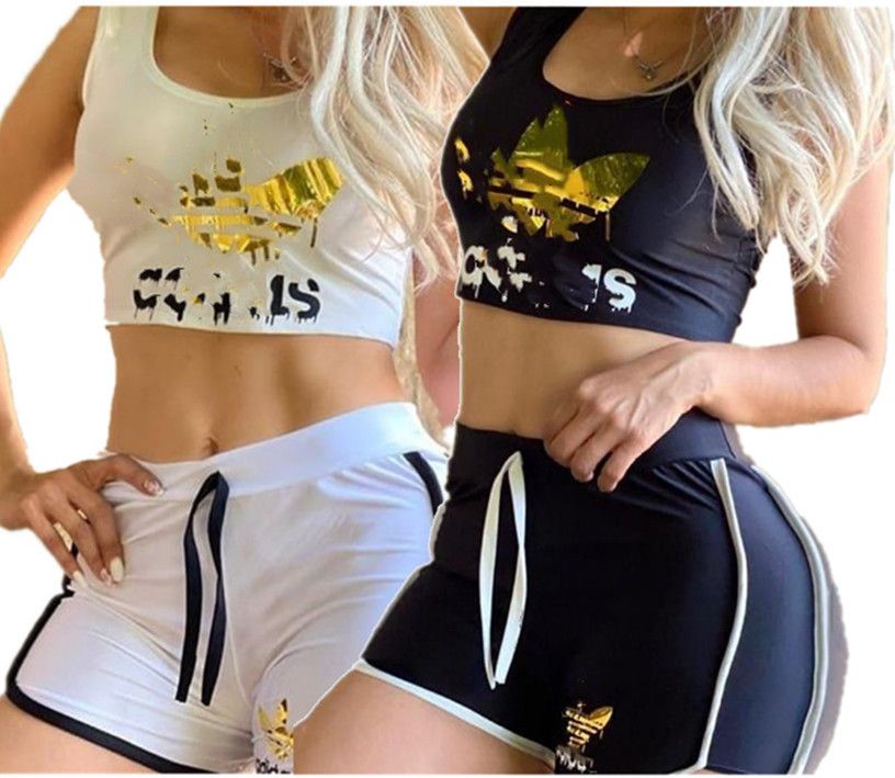 sweat shorts and crop top set