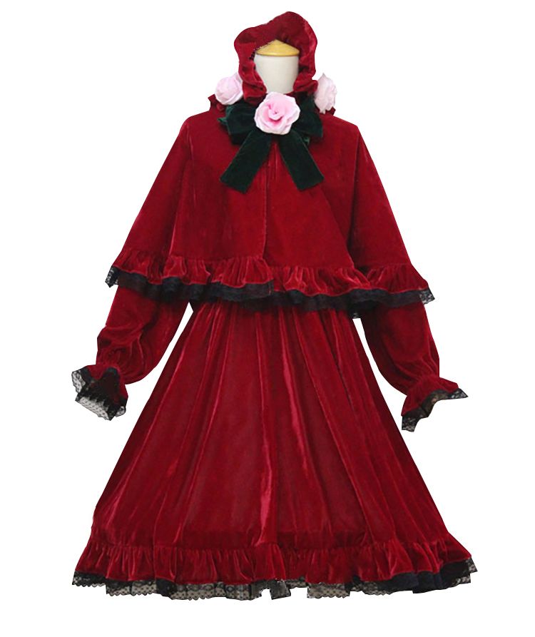 Halloween Anime Rozen Maiden shinku cosplay costume