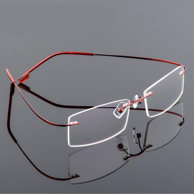 titanium frameless eyeglasses
