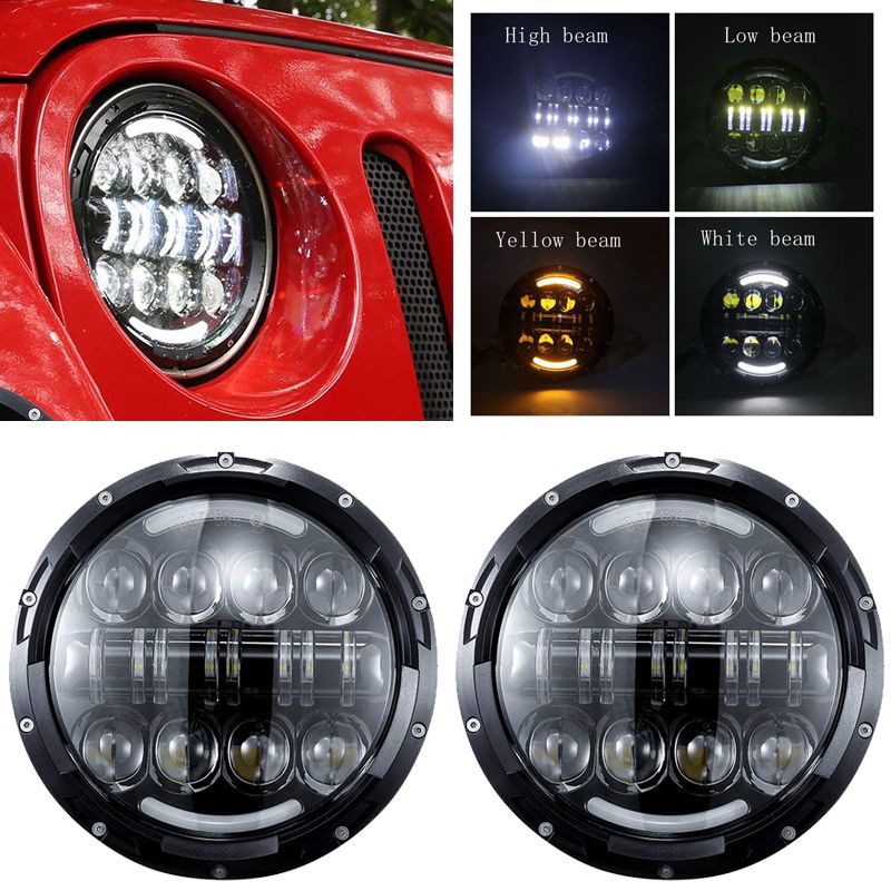 H4 HID Light Bulbs White 7/" Headlight Hi//Lo beam 6000K 2pcs For 1985 Volkswagen