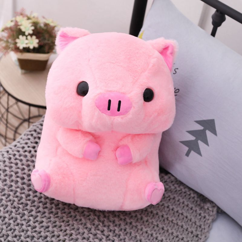 big stuffed pig toy