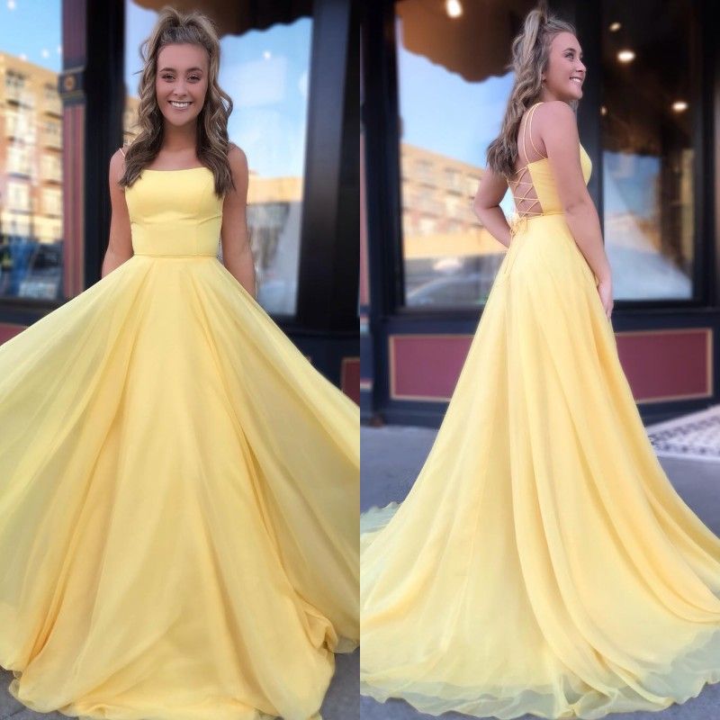 light yellow gown