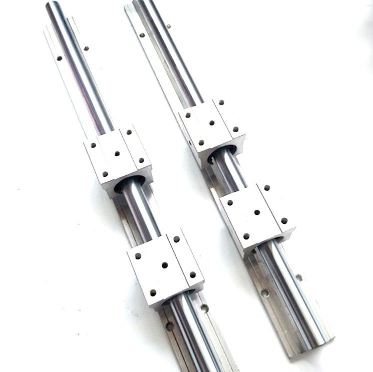 YAYANG Linear Guides Rail de Guidage lin/éaire de SBR10 200 300 350 450mm 4pcs SBR10 lin/éaire des Blocs de palier for CNC lin/éaire Rail de Guidage ferroviaire SBR10 600 Durable Parts