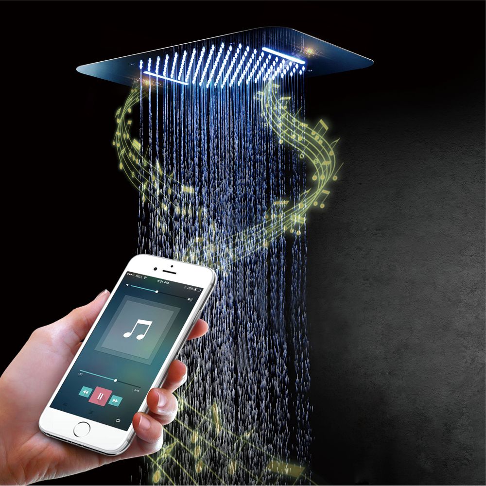 2020 Luxury Shower Head Led Ceiling Square Sus304 Showerhead