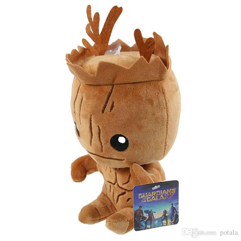 Acheter Gardiens De La Galaxie Rocket Groot 21 25cm Douce Peluche Poupee Animaux Bebe Enfants Enfant Joyeux Anniversaire Noel Nouvel An Cadeau Halloween Cheer Up De 3 11 Du Potala Noveltoys Fr Dhgate Com