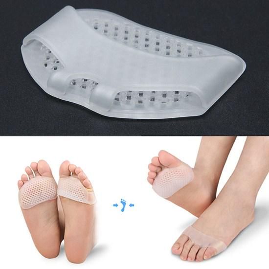 New Forefoot Pads Silicone Grip Cushion Gel Inserts Metatarsal Shoe Arch Insoles