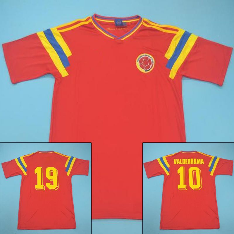 retro colombia football shirt