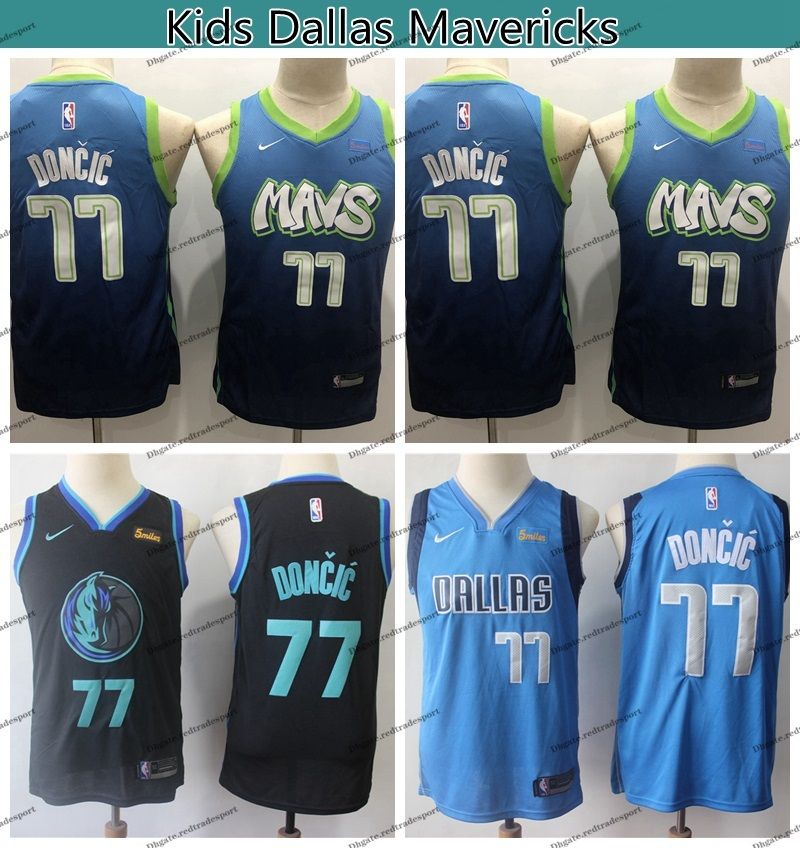 Luka Doncic 77 Youth Basketball Jerseys 