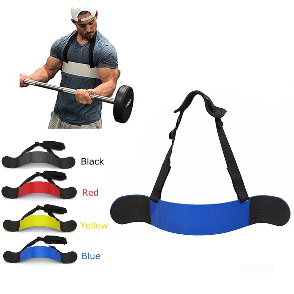 2019 Gewichtheffen Arm Blaster Verstelbare Aluminium Bodybuilding Biceps Triceps Krul Bomber Arm Spier Lifting Training Gym Equipment From Y6241163