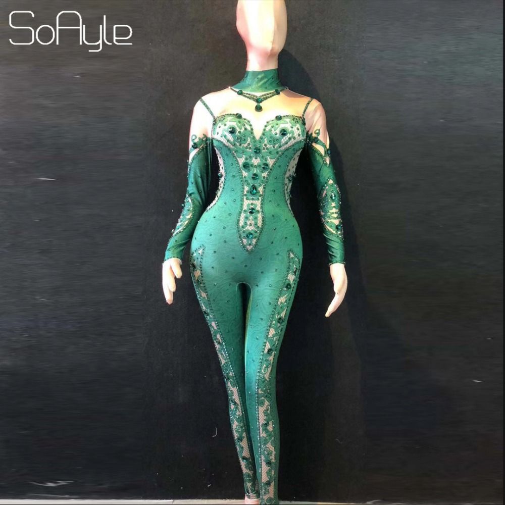 high neck long sleeve jumpsuit