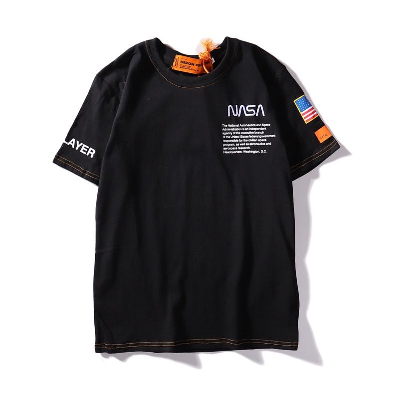 NASA X Heron Preston Mens Designer T Shirt Summer Luxury Loose