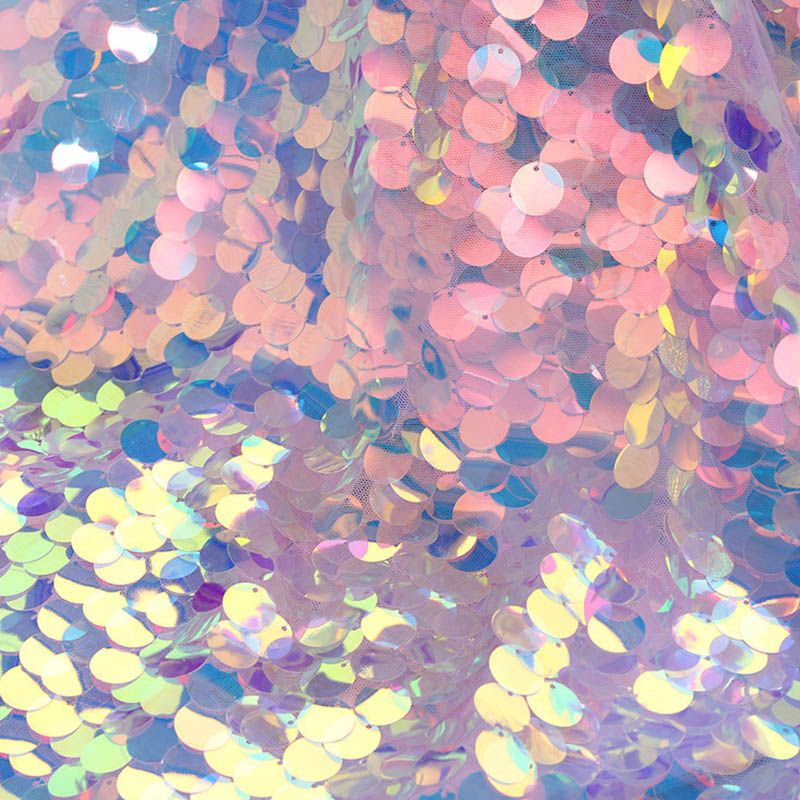 2019 Iridescent Sequin Party Tablecloth Glitter Fabric Party