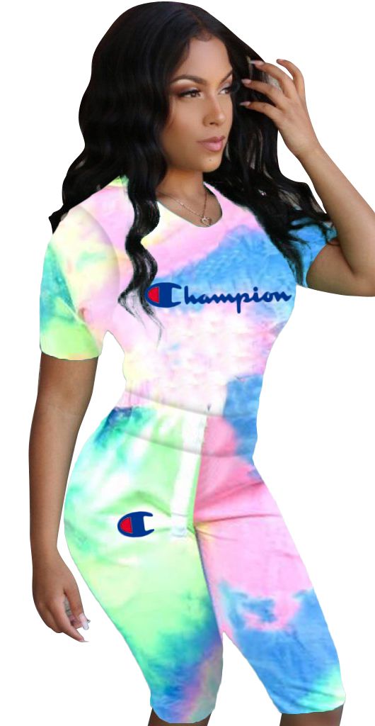 tie dye champion outfit